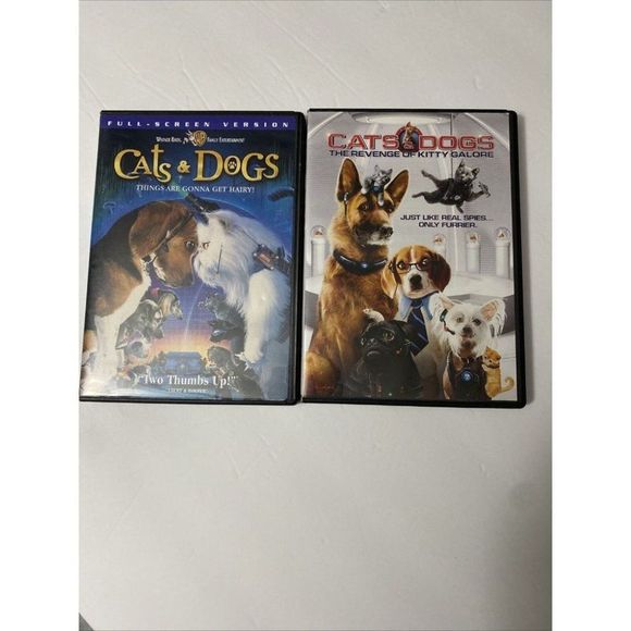 Cats & Dogs_Cats & Dogs: The Revenge of Kitty Galore - DVD - Lot of 2 - Picture 1 of 11